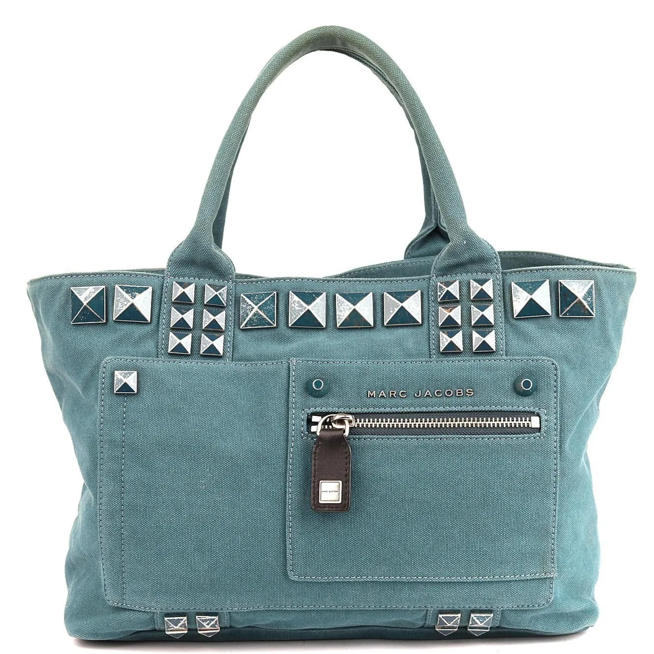 Marc Jacobs Stud Chipped Canvas Tote