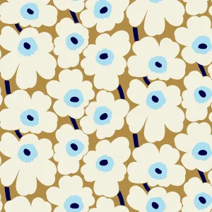 MARIMEKKO Beige Pieni Unikko Peel & Stick Wallpaper, Yellow (MKS4495)