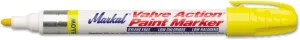 Markal 96821 Valve Action Paint Marker, Yellow