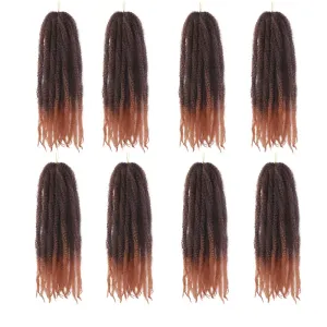 Marley Crochet Braids Hair 24 Inch 8 Packs Afro Kinky Marley Twist Braiding Hair Synthetic Curly Twist Marley Hair Long Springy Afro Twist Hair Extensions (TB/27#, 24 Inch (Pack of 8))