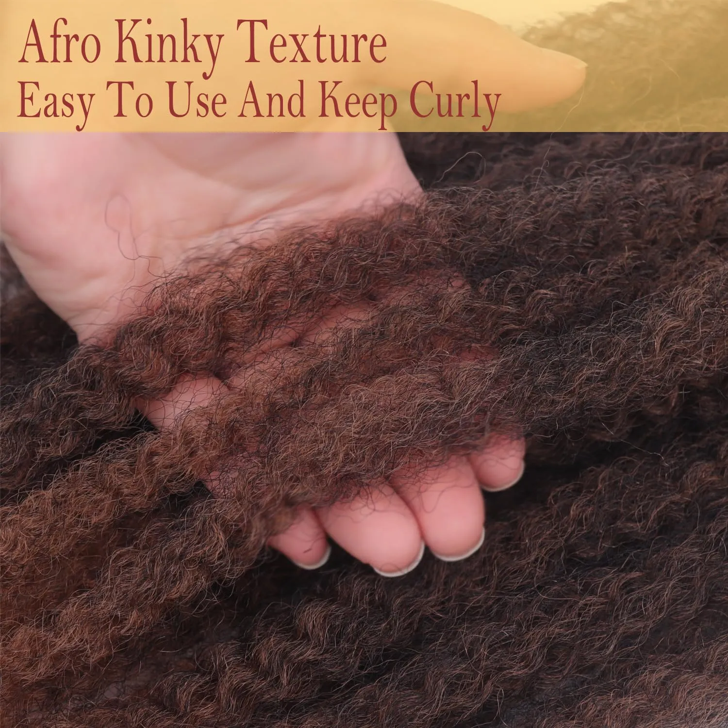 Marley Crochet Braids Hair 24 Inch 8 Packs Afro Kinky Marley Twist Braiding Hair Synthetic Curly Twist Marley Hair Long Springy Afro Twist Hair Extensions (TB/27#, 24 Inch (Pack of 8))