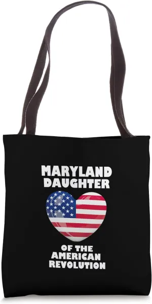 Maryland Daughter of American Revolution DAR Lineage MD mom Tote Bag