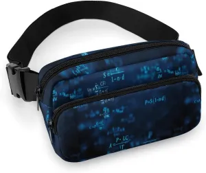 Math Formula Unisex Fashion Fanny Pack Crossbody Bag Suitable for Traveling, Hiking, Daily Life, 20x13cm, style-21-2