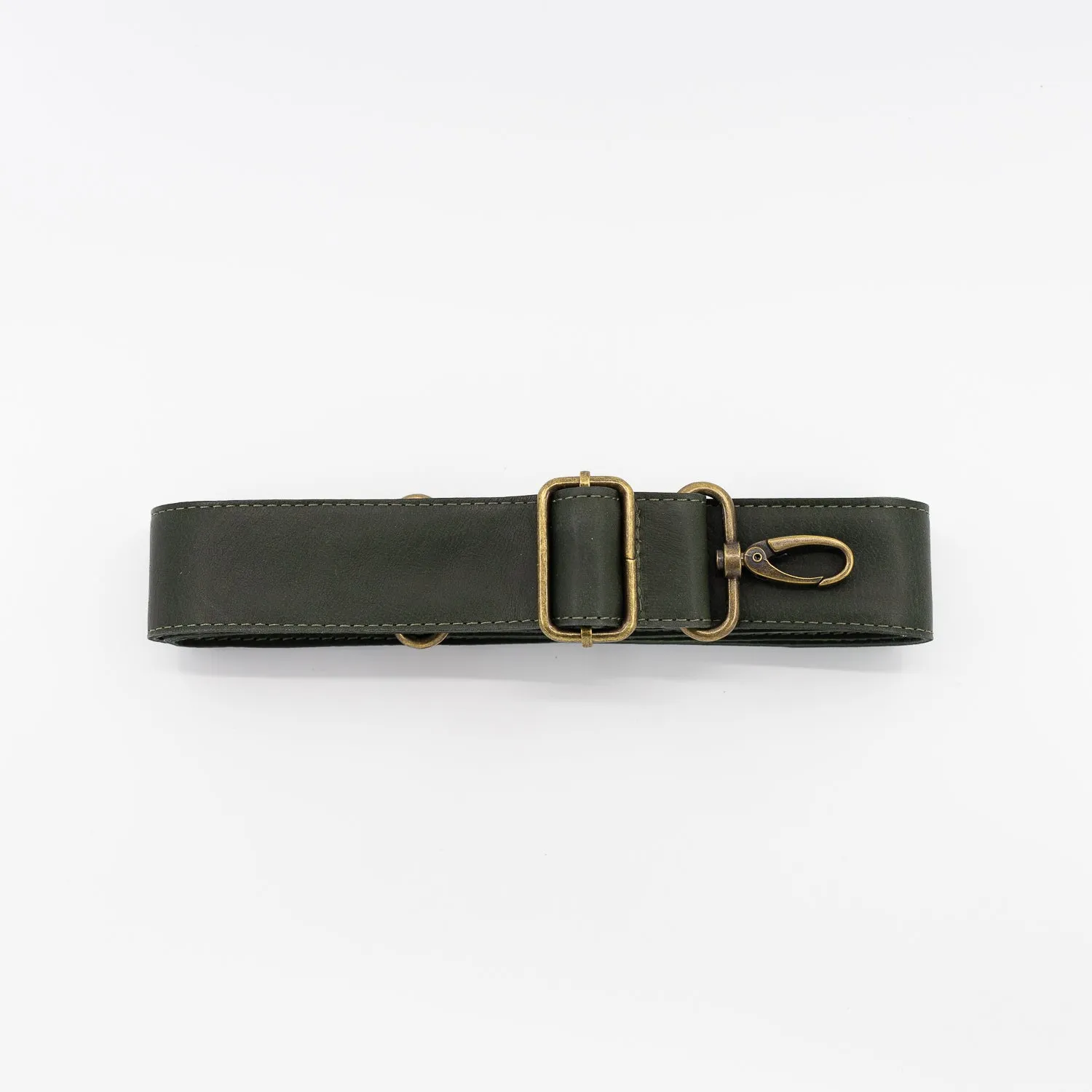 Matte Green Leather Detachable Strap