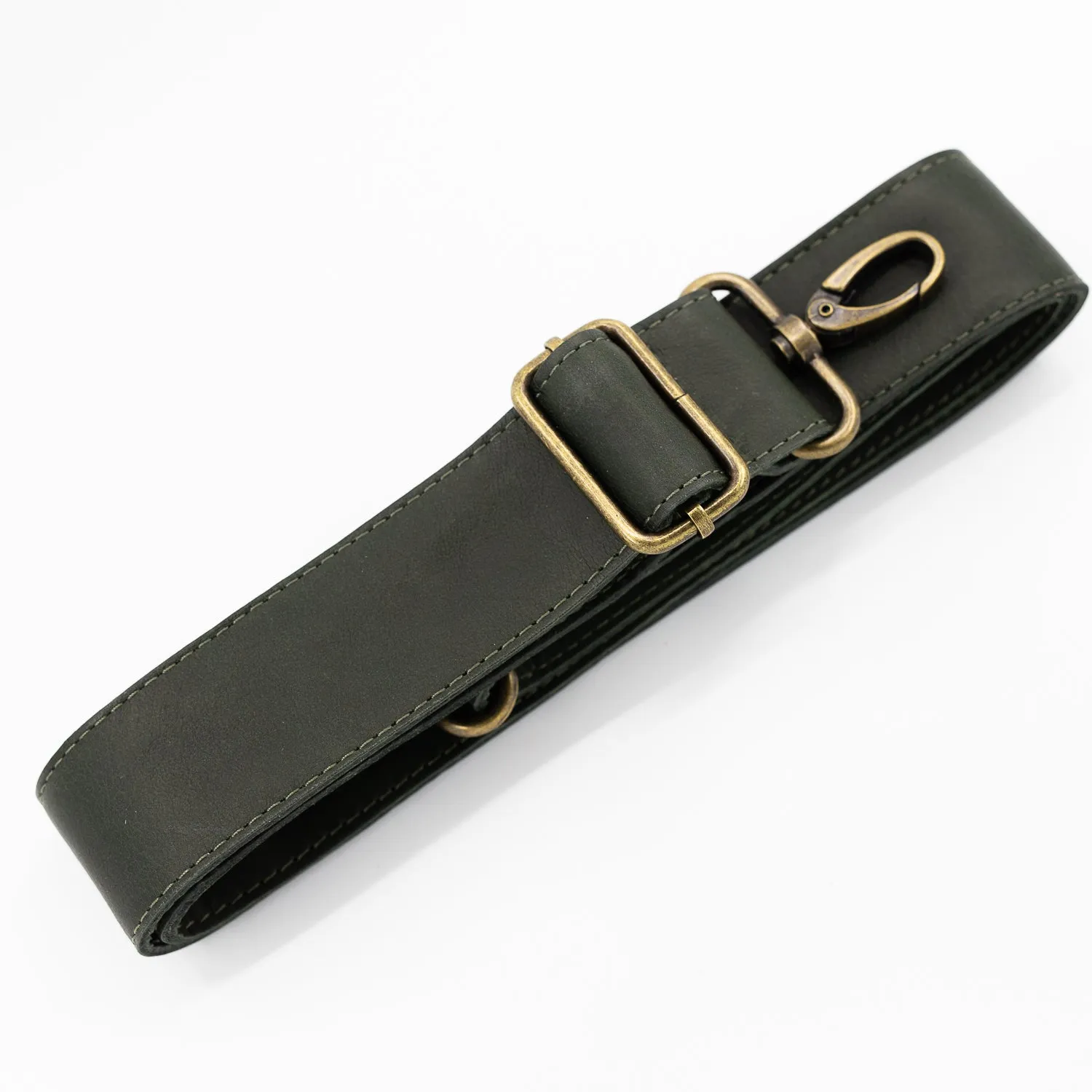 Matte Green Leather Detachable Strap