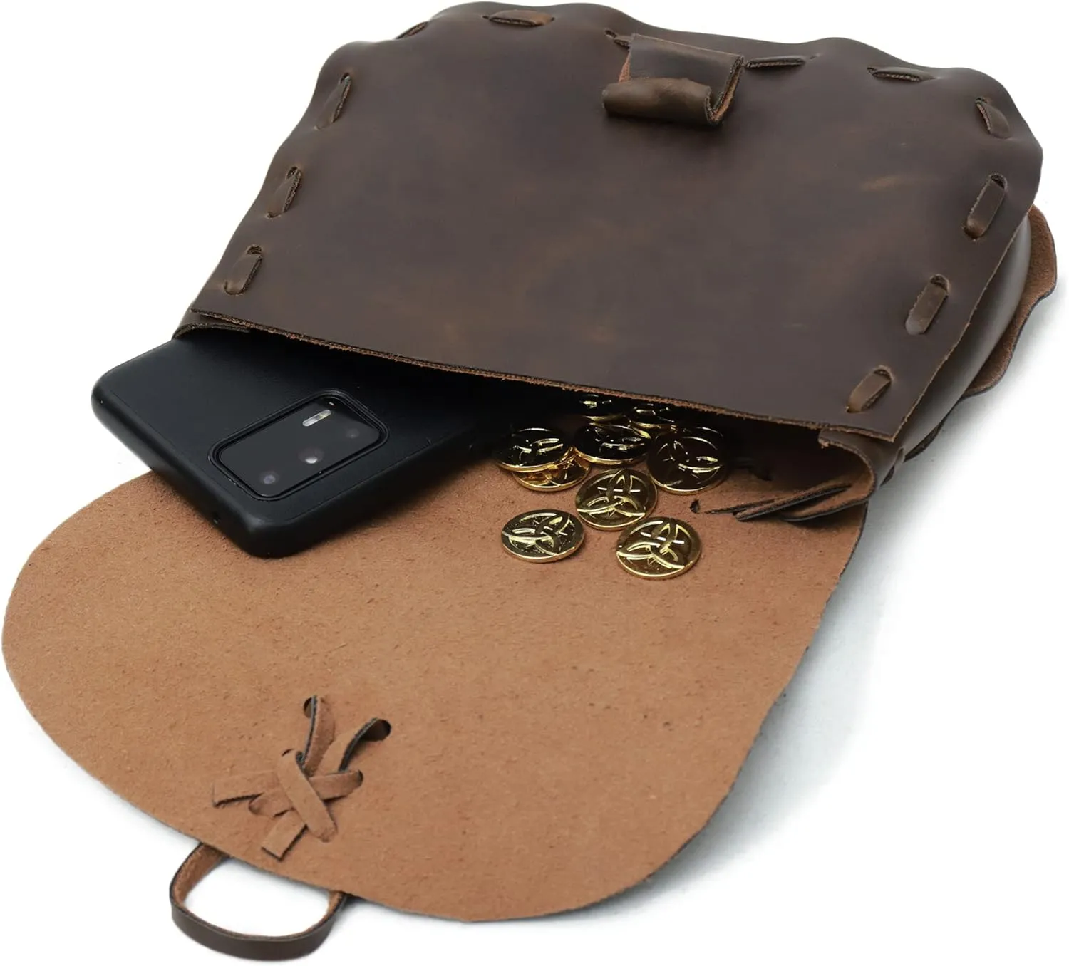 Medieval Waist Pack Vintage Belt Pouch Waist Bag LARP Renaissance Costume Accessories for Women Men