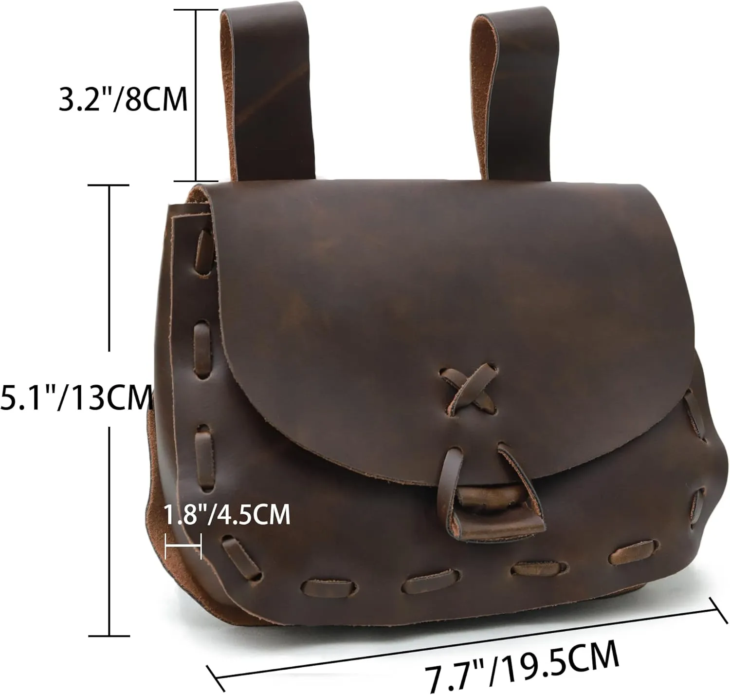 Medieval Waist Pack Vintage Belt Pouch Waist Bag LARP Renaissance Costume Accessories for Women Men