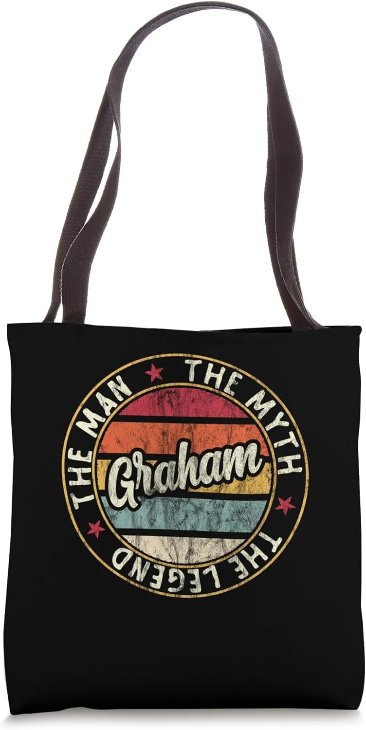 Mens Graham The Man The Myth The Legend First Name Graham Tote Bag