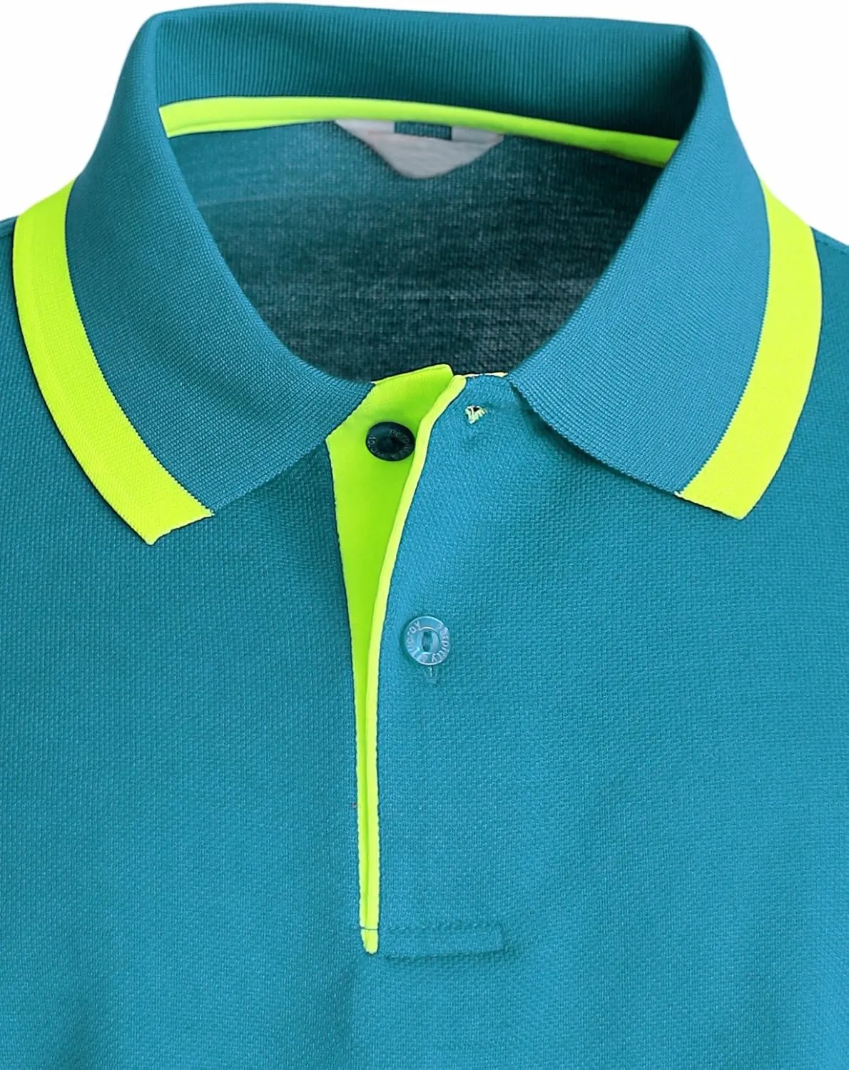 Men's Pique Polo Shirts Short Sleeve Fluorescent Point Polo Shirt