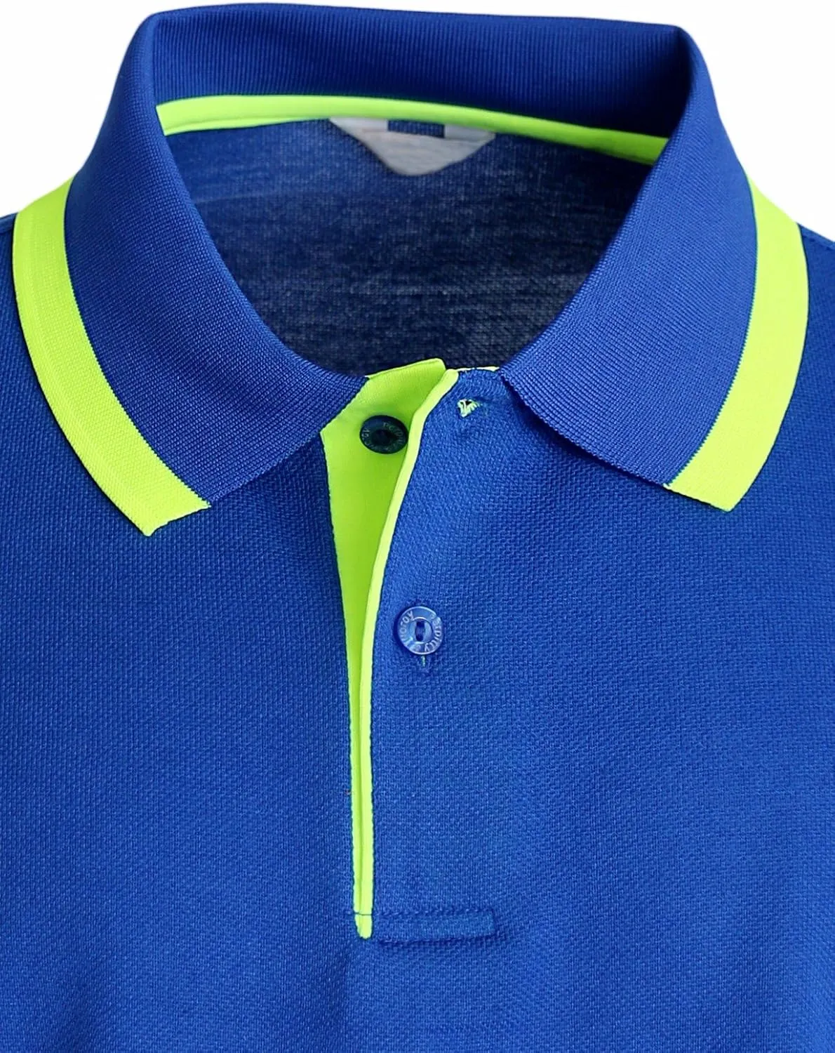 Men's Pique Polo Shirts Short Sleeve Fluorescent Point Polo Shirt