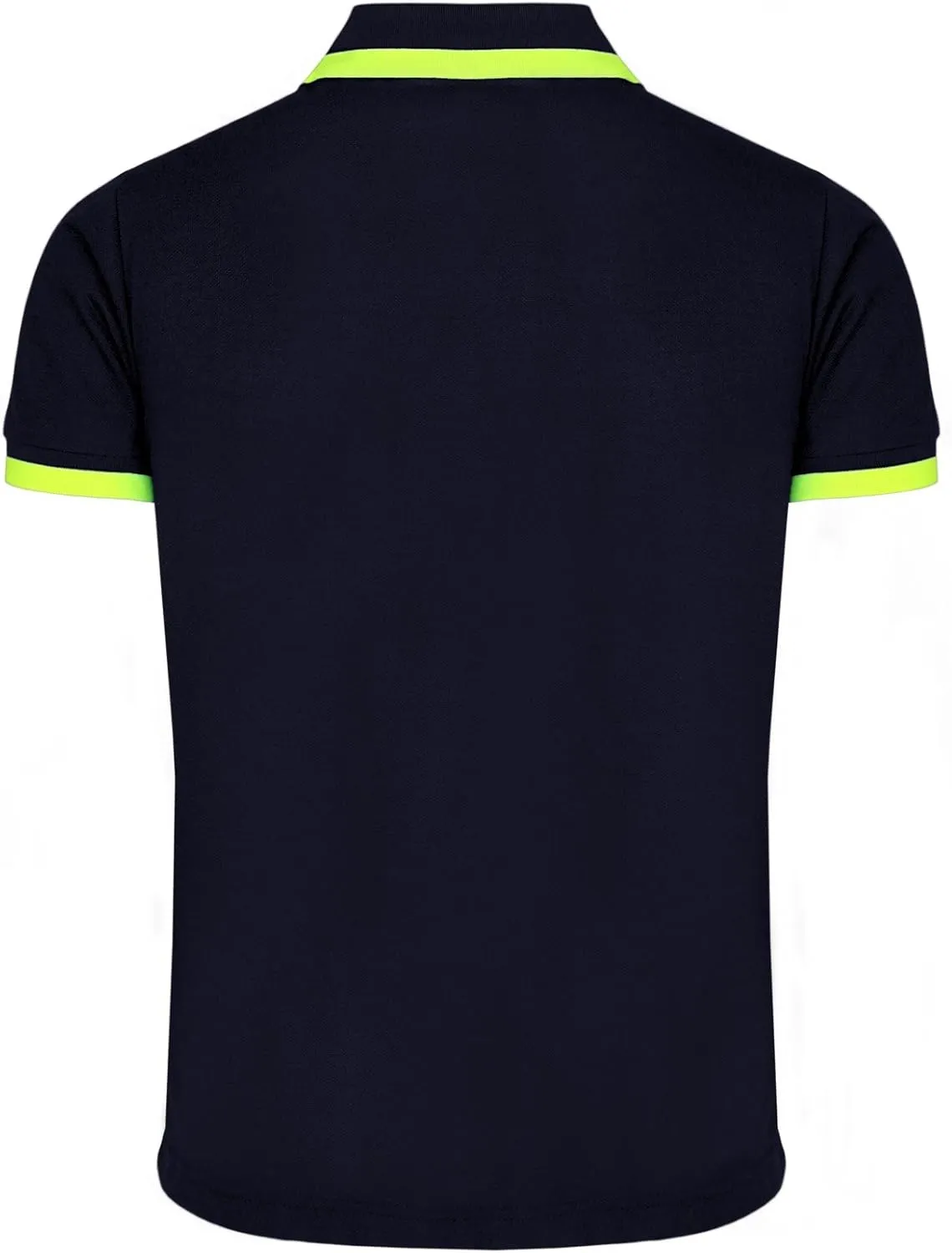 Men's Pique Polo Shirts Short Sleeve Fluorescent Point Polo Shirt
