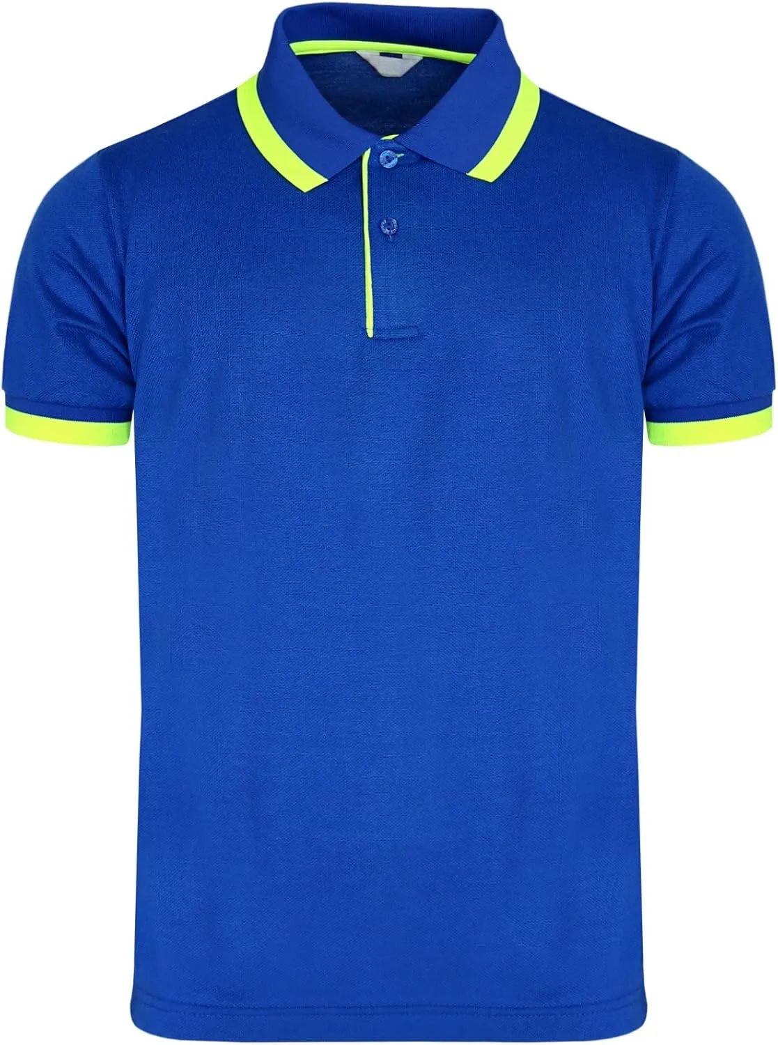Men's Pique Polo Shirts Short Sleeve Fluorescent Point Polo Shirt