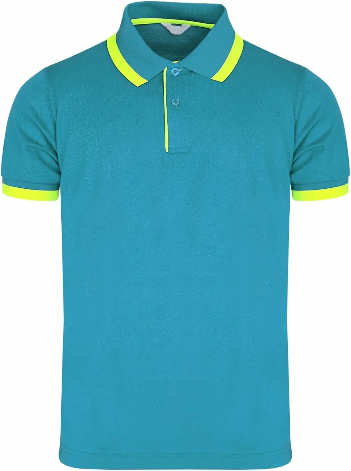Men's Pique Polo Shirts Short Sleeve Fluorescent Point Polo Shirt