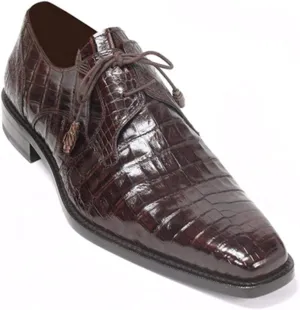 Mezlan Genuine Crocodile Brown Anderson Lace-Up (9.5-M)