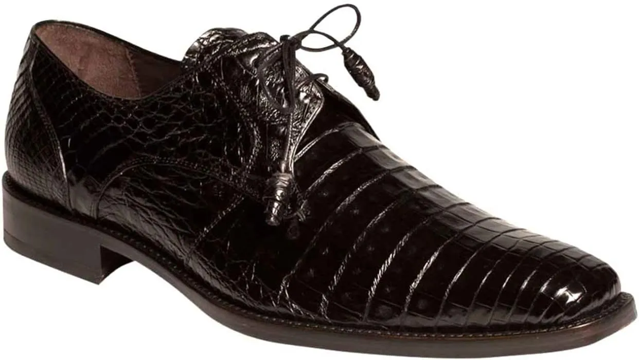 Mezlan Men's Crocodile Lace Up Anderson Black / 14 / Medium