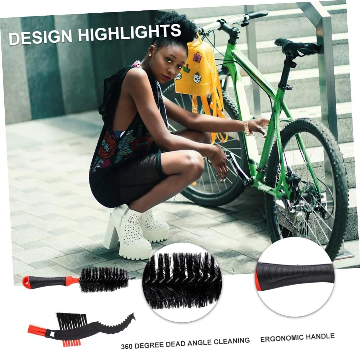 Mipcase Bicycle Chain Brush Chain Bike Chain Bike Chain Cleaning Kit Bike Chain Cleaing Device