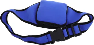 Mipcase Neoprene Zippered Microphone Belt Fanny Pack for Men Waistband Mic Holder for Fitness Instructors Speakers Blue Running Belt Bag for Gym Essentials Workouts