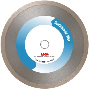 MK Diamond 139295 MK-200 Premium 7-Inch Wet Cutting Continuous Rim Diamond Blade with 5/8-Inch Arbor for Tile