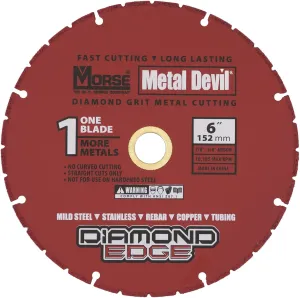 MK Morse CSD6000C Diamond Circular Saw, 6" Diameter, 7/8-5/8" Arbor