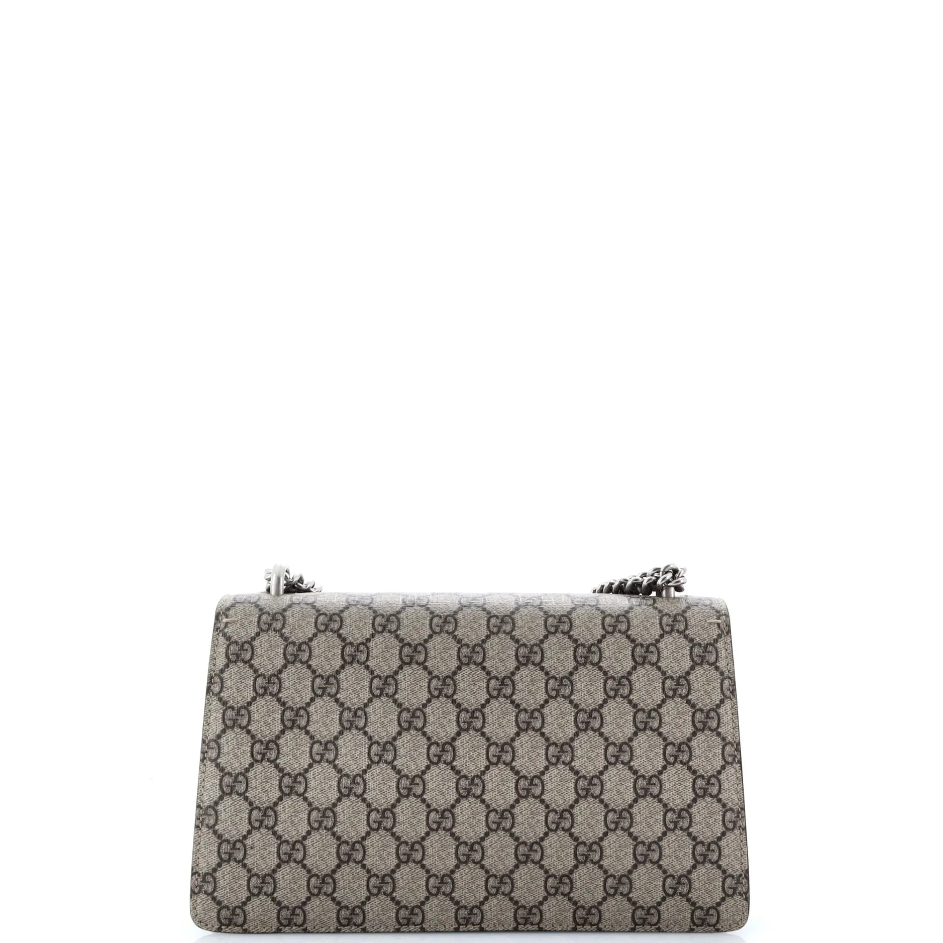 MLB Dionysus Bag Embroidered GG Coated Canvas with Python Small