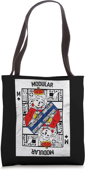Modular Synthesizer Eurorack Synth Nerd Playing Card Tote Bag