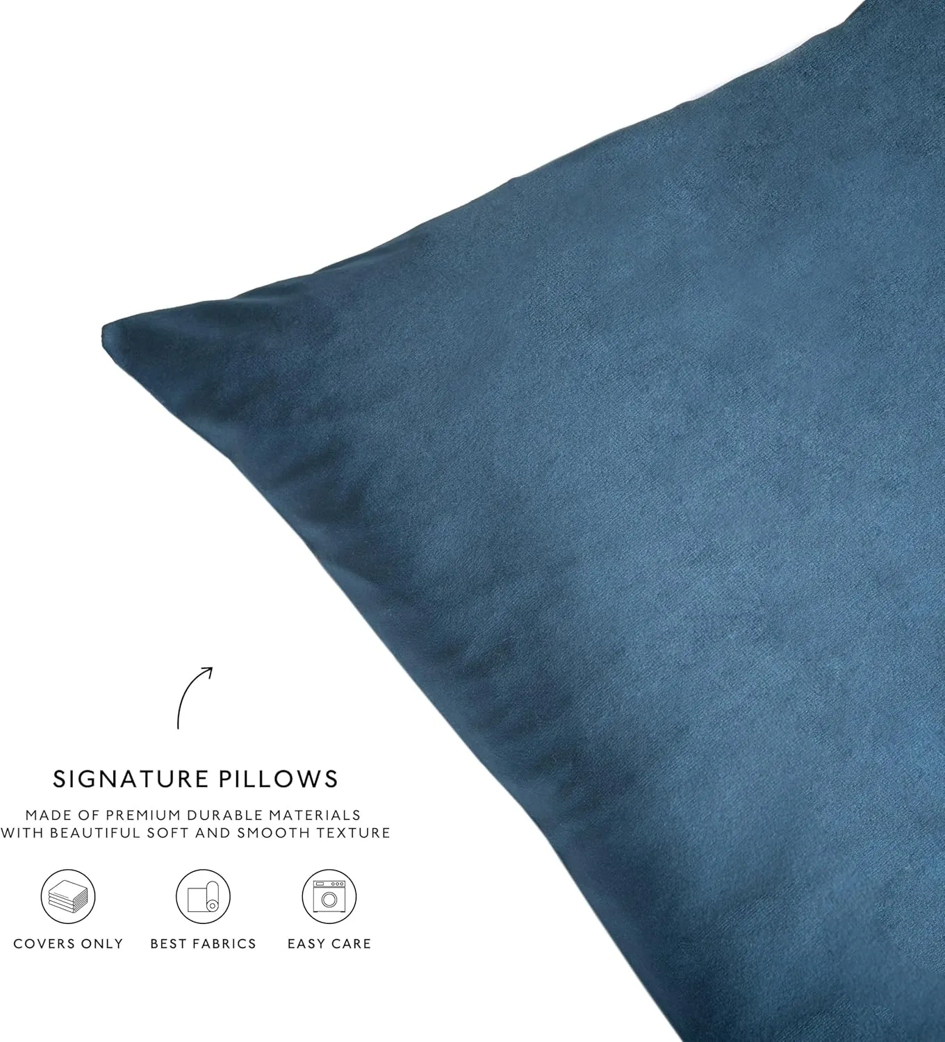 MONDAY MOOSE Decorative Throw Pillow Covers Cushion Cases, Set of 4 Soft Velvet Modern Designs, Mix and Match for Home Decor, Pillow Inserts Not Included (18x18 inch, Green/Blue)
