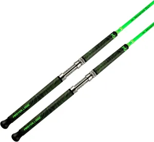Monster Catfish Rod, 1 Piece 7’ Glow in The Dark Catfishing Casting Rods Durable S-Glass and Carbon Graphite Catfish Fishing Pole Super Grip with EVA Foam Medium Heavy