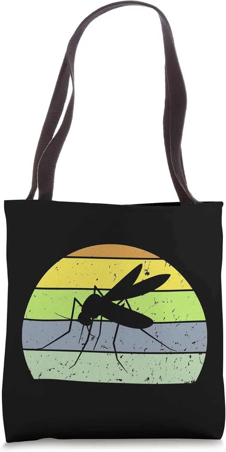 Mosquito Vintage Cool Mosquito Animal Lover 60s 70s Style Tote Bag