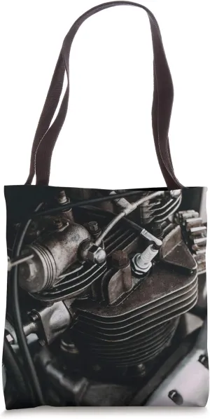 Motorcycle Engine - Biker - Motorcycle Riders & Mechanics Tote Bag