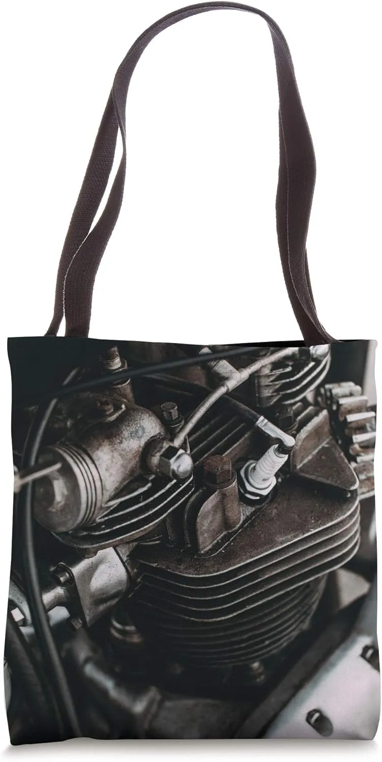 Motorcycle Engine - Biker - Motorcycle Riders & Mechanics Tote Bag