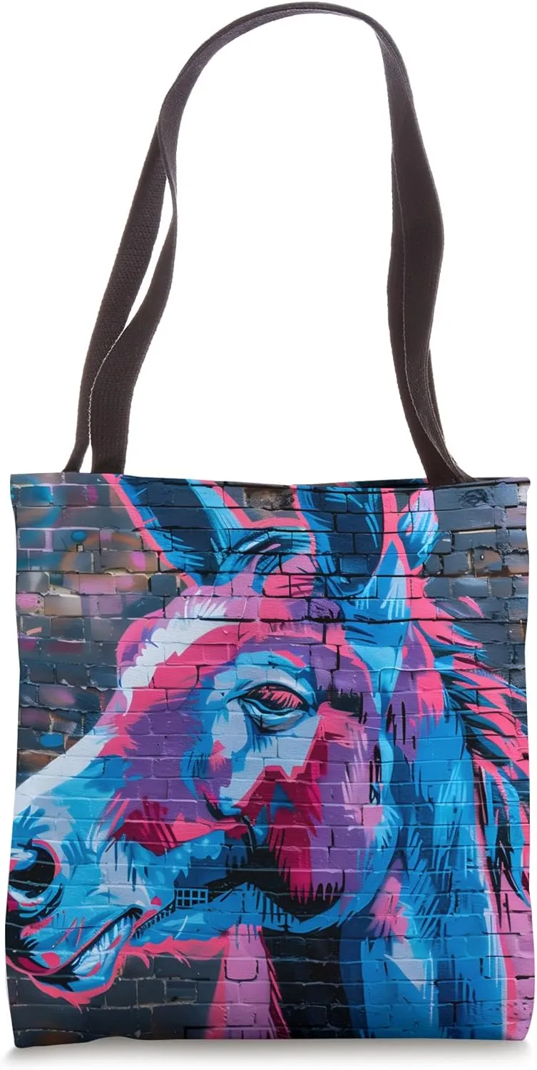 Mule Lover Graffiti Art Tote Bag