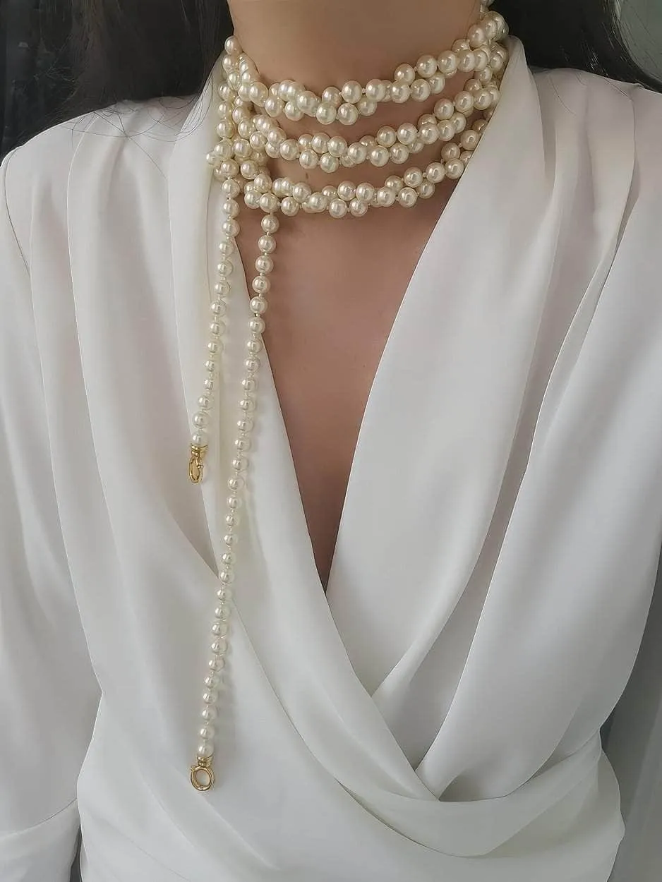 Multilayer Vintage Freshwater Pearl Necklace