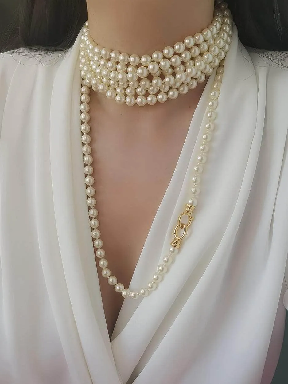 Multilayer Vintage Freshwater Pearl Necklace