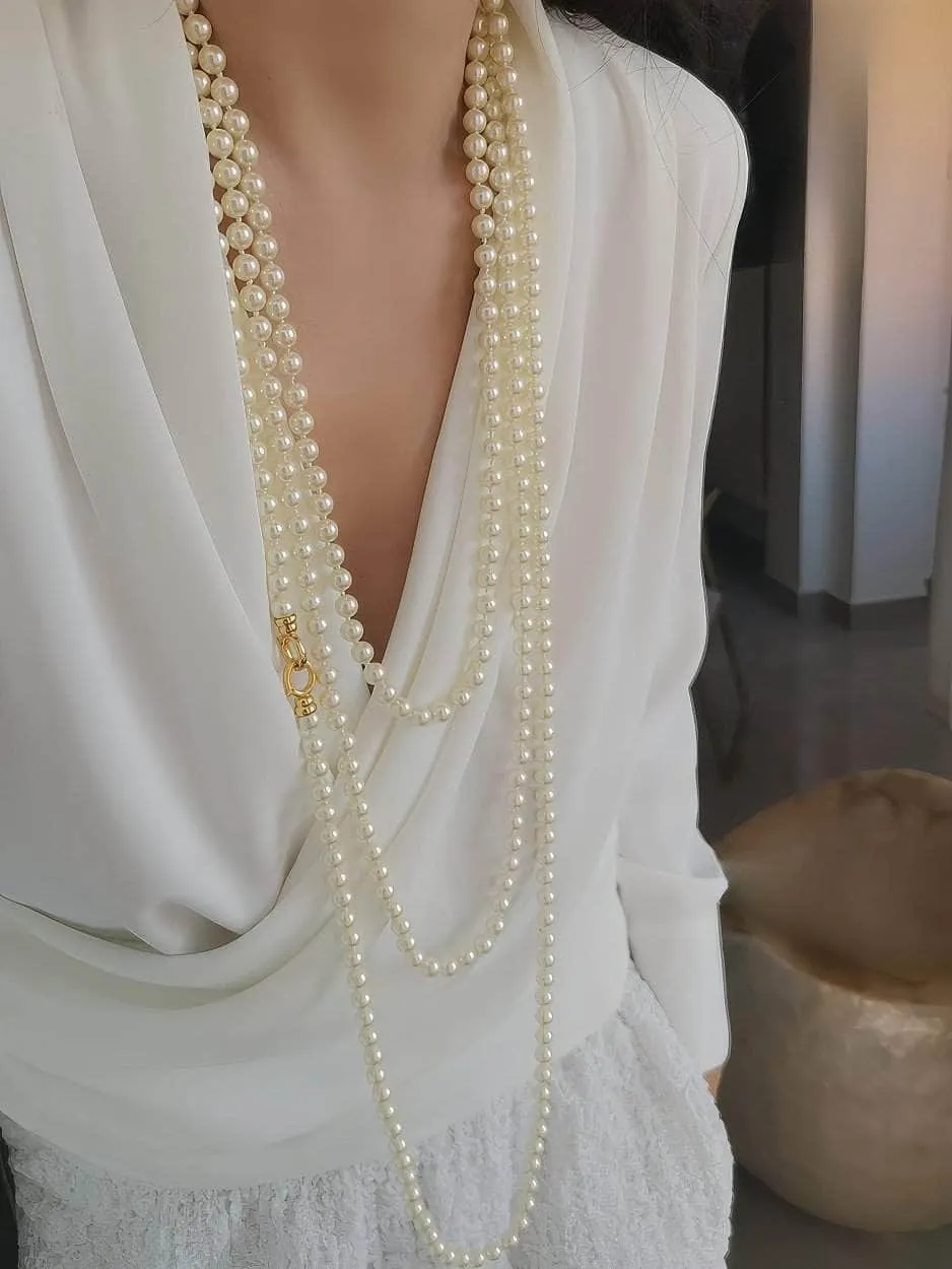 Multilayer Vintage Freshwater Pearl Necklace