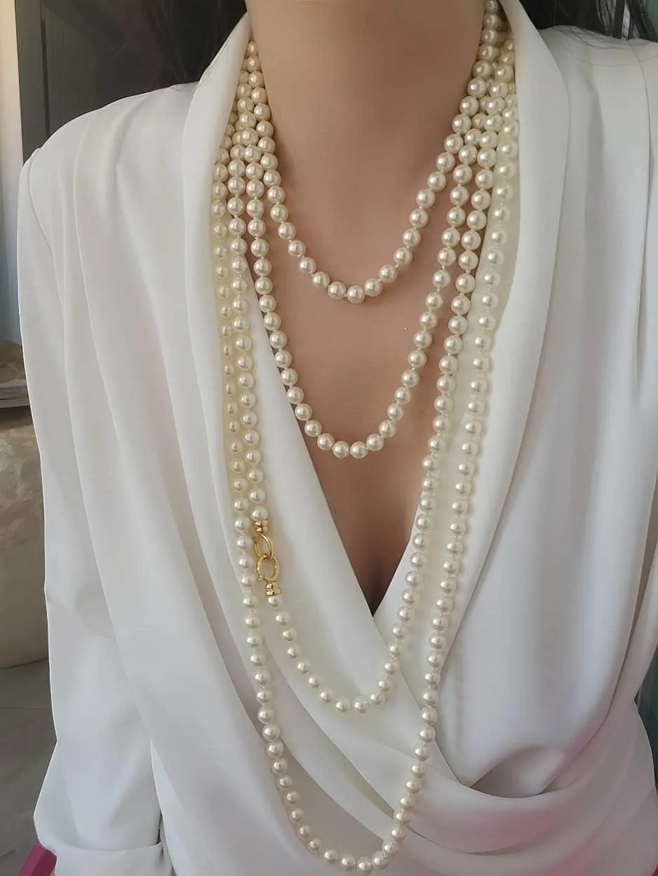Multilayer Vintage Freshwater Pearl Necklace