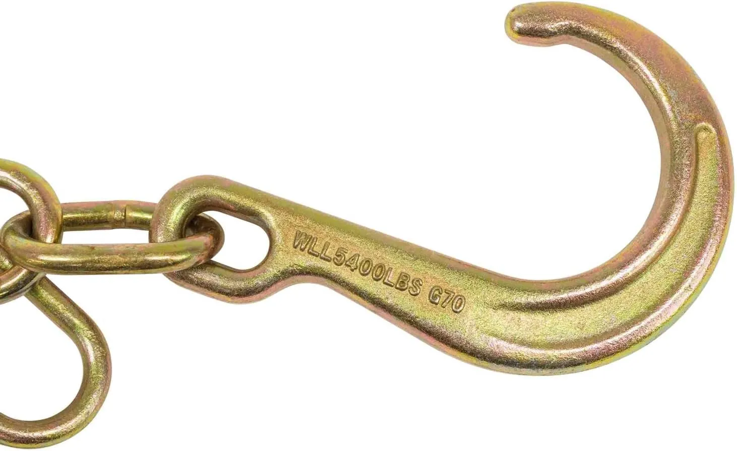 Mytee Products (2 Pack) 8" G70 J Hook w/T-J Hooks and Enlarged Link, 5,400 lbs WLL, G70