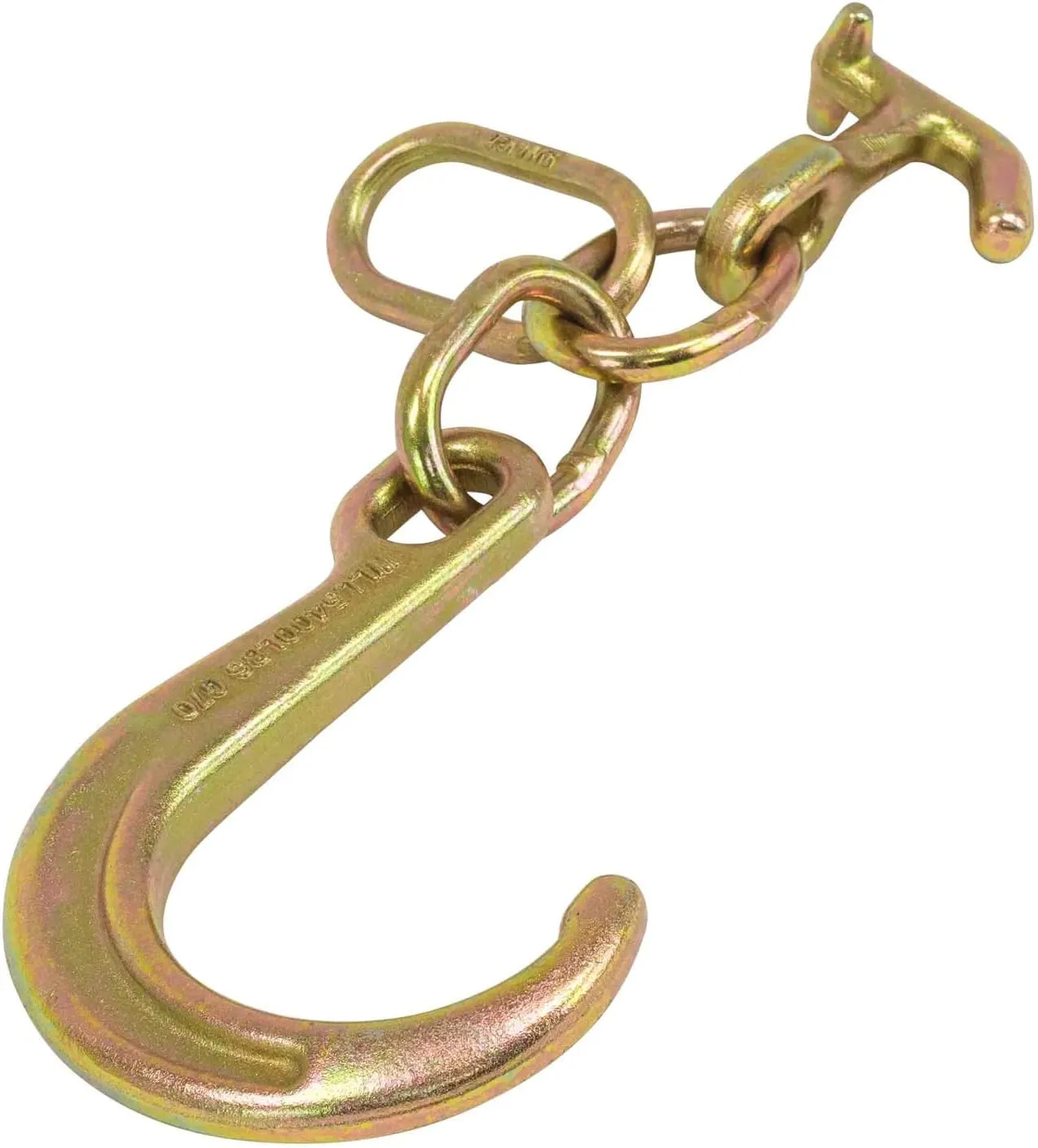 Mytee Products (2 Pack) 8" G70 J Hook w/T-J Hooks and Enlarged Link, 5,400 lbs WLL, G70