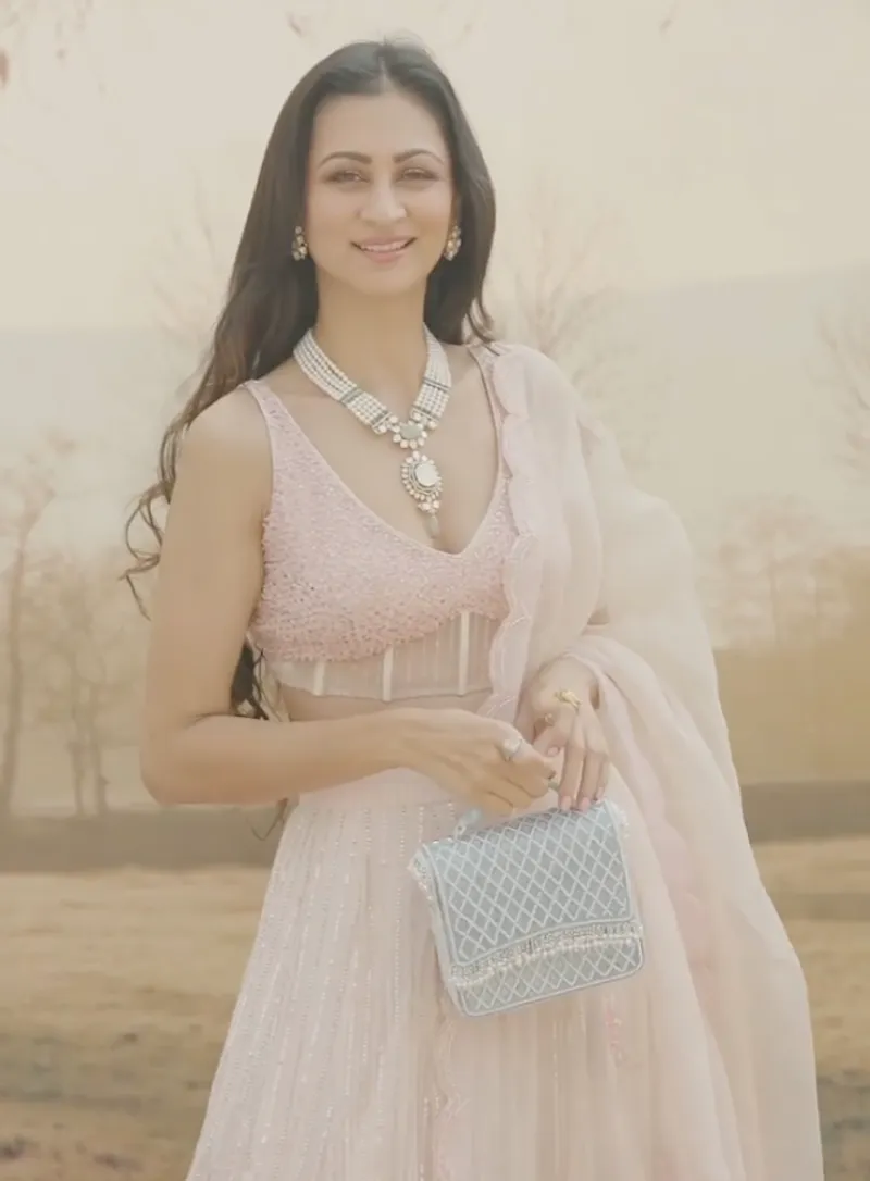 Natali Clutch – Pastel Blue | SUKHNEET WADHWA