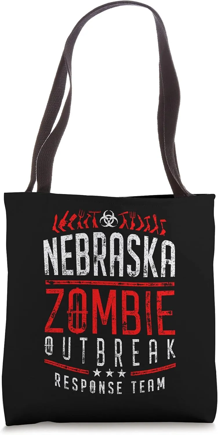 Nebraska Zombie Outbreak Response Team Halloween Tote Bag