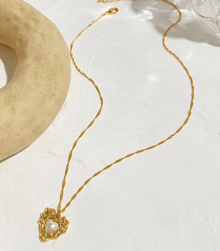 Necklace chain heart “Elvira”