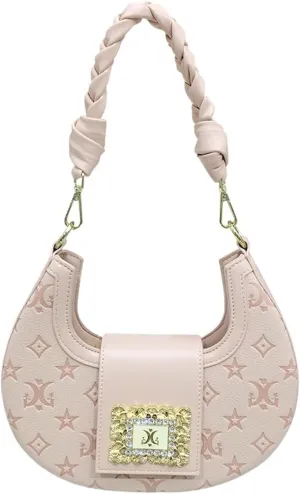 Niche Embossed Crescent Bag