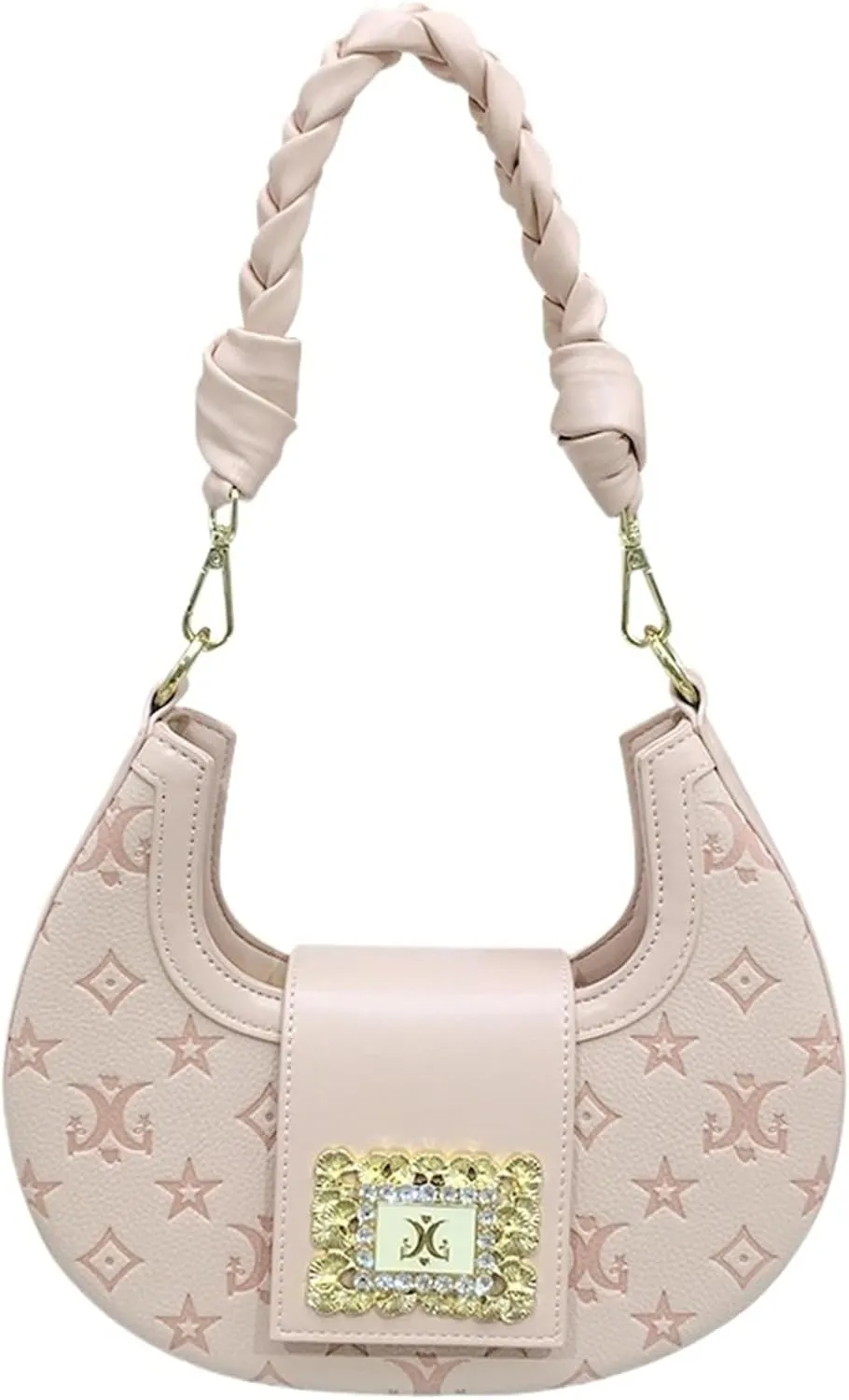 Niche Embossed Crescent Bag