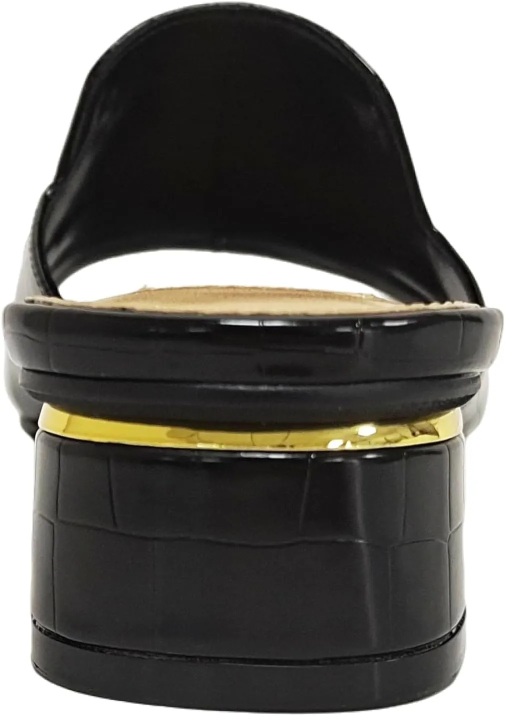 Ninety Union Open Toe Metal Trim Heel Slide