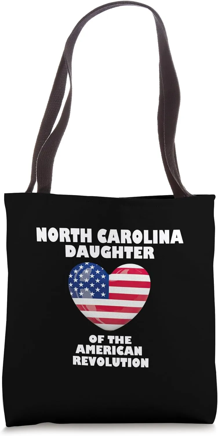 North Carolina Daughter of American Revolution DAR Lineage Tote Bag