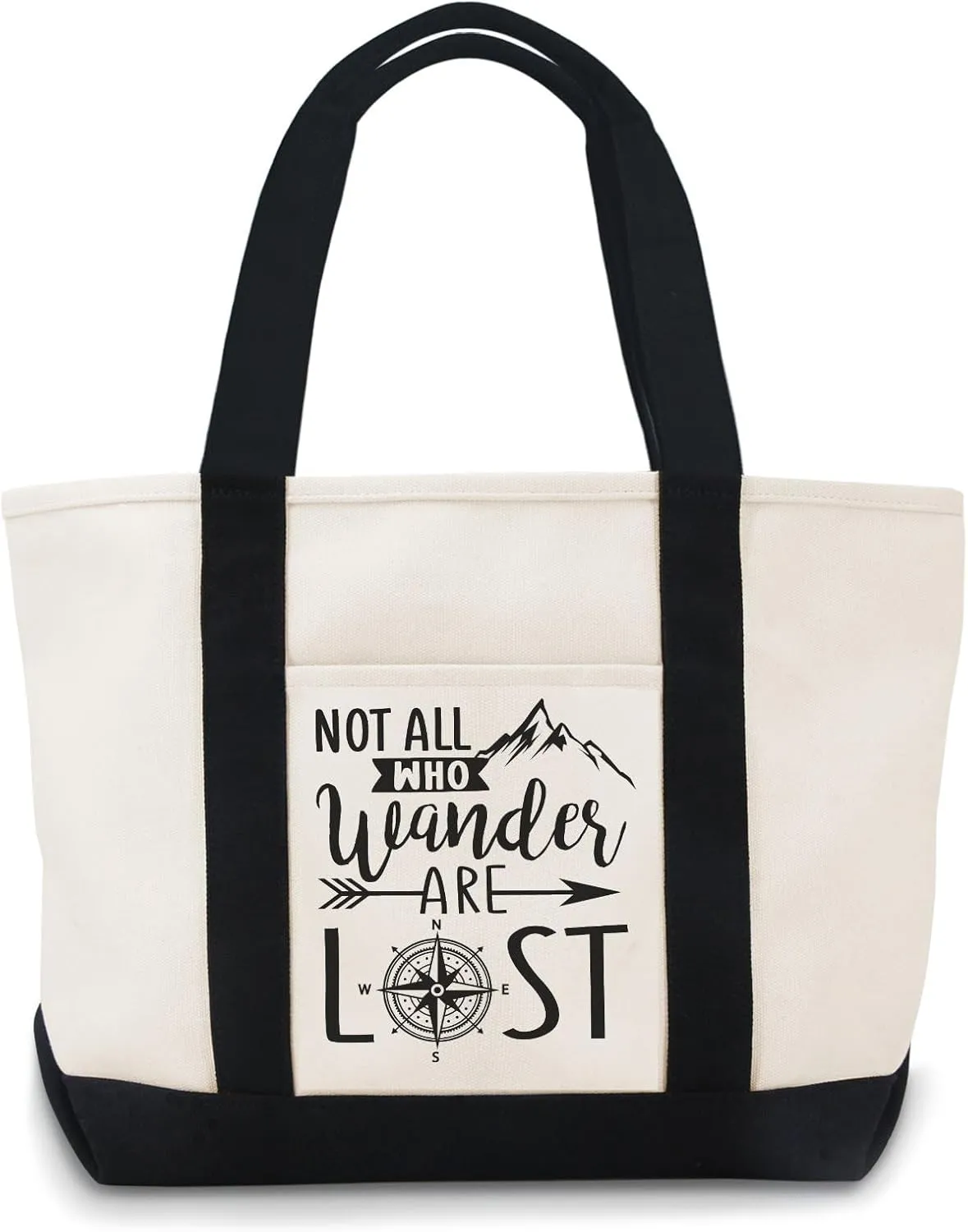 Not All Who Wander Are Lost Canvas Tote Bag Tote Bag Canvas Use For Grocery Bags,Shopping Bags