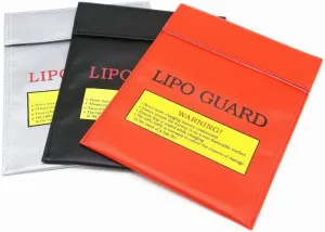 OEM RC Helicopter Accessories Fireproof & Waterproof Fit For RC LiPo Bag Safe Guard Charge Fit For Sack 18x23cm 30x23cm Red Black Silver Replacement (Color : 29x23cm Black) Drone Accessories(29x23cm b