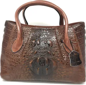 Olivia Crocodile Pattern Leather Handbag