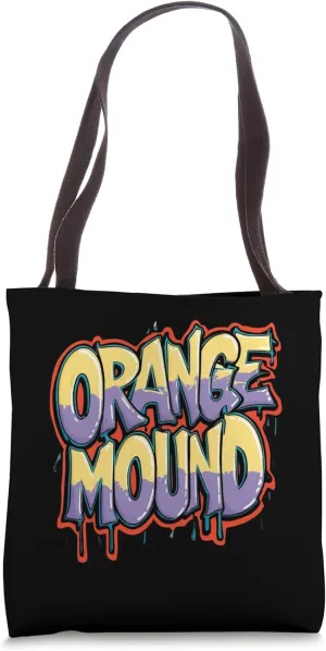 Orange Mound TN Tennessee Vintage Graffiti Drip Tote Bag