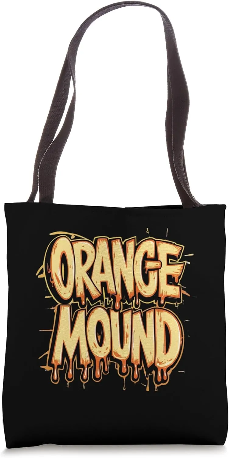 Orange Mound TN Tennessee Vintage Graffiti Drip Tote Bag