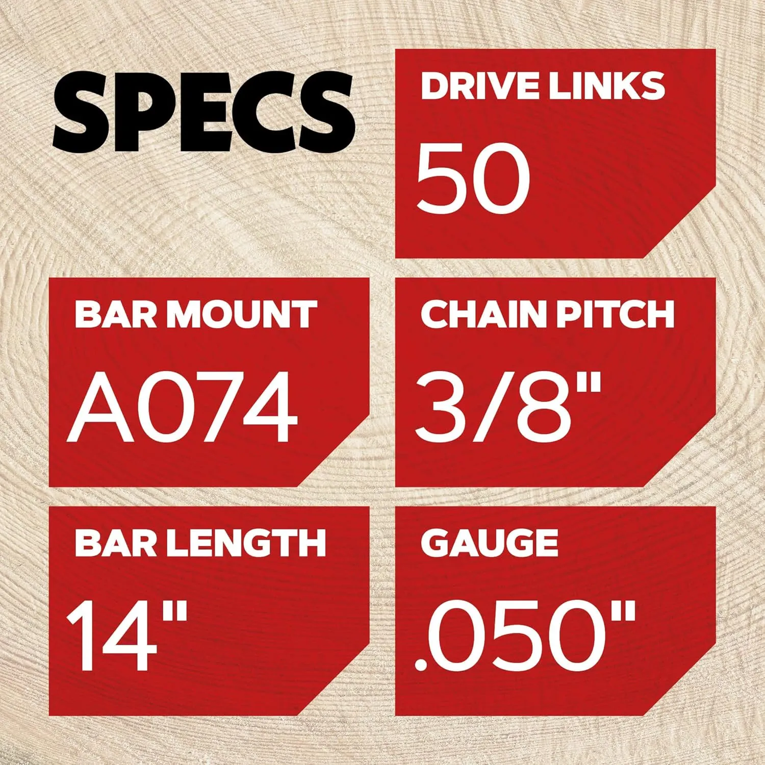 Oregon 14-Inch Replacement Chainsaw Bar and S50 AdvanceCut Chainsaw Chain Combo, 50 Drive Links, Pitch: 3/8", .050" Gauge (105667), fits several Stihl models, Grey
